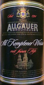 Alt Kemptener Weisse Mit Feiner Hefe image